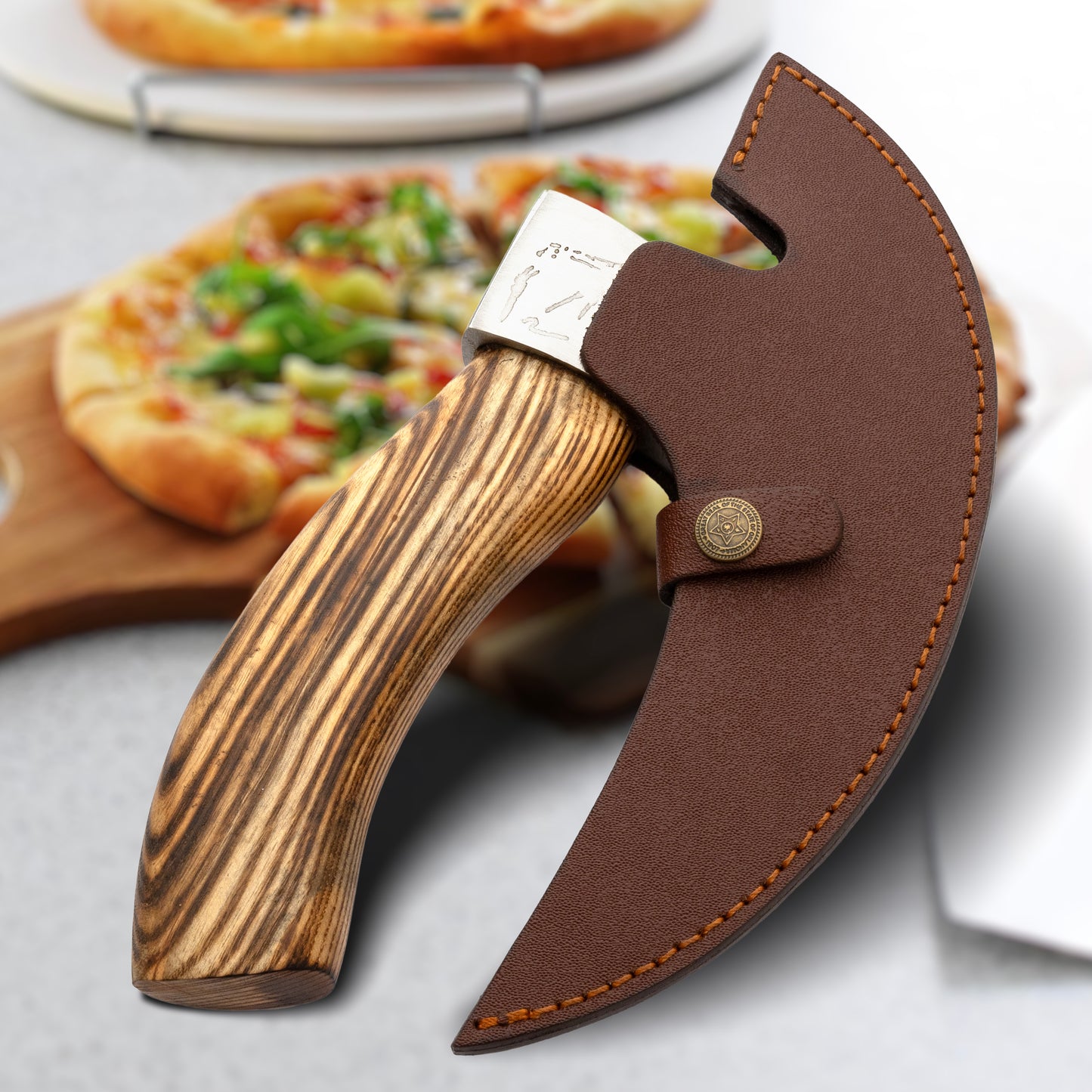 Handmade Viking Dragan Pizza Cutter