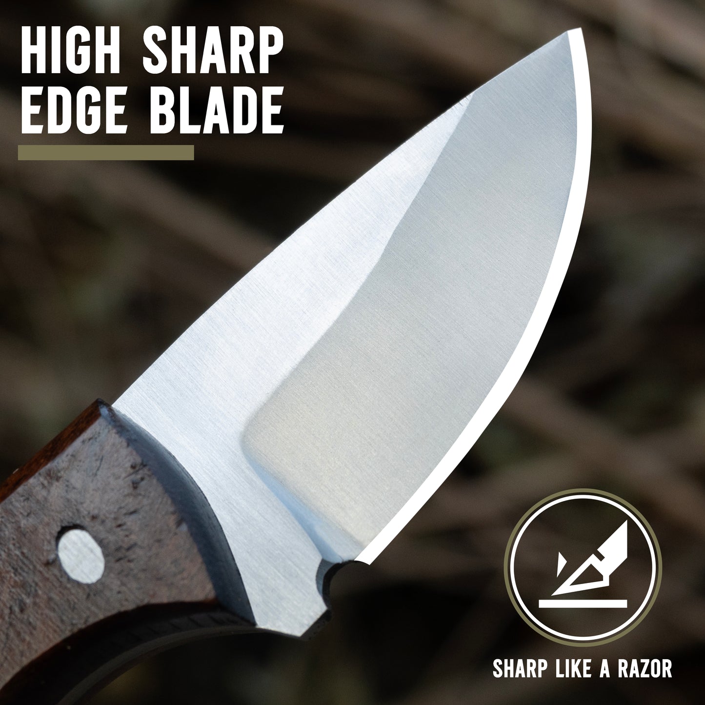 Handmade Steel Neck Knife, Utility Knife For EDC