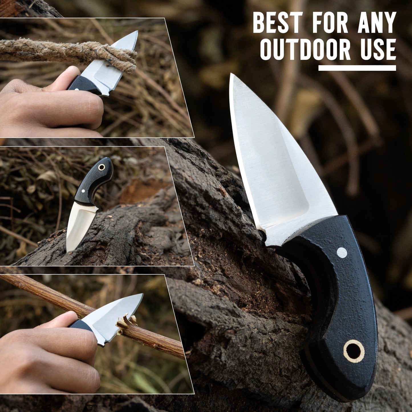 Handmade Damascus Neck Knife