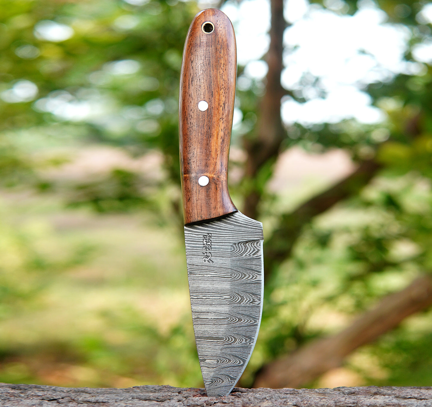 Custom Handmade Damascus Skinner