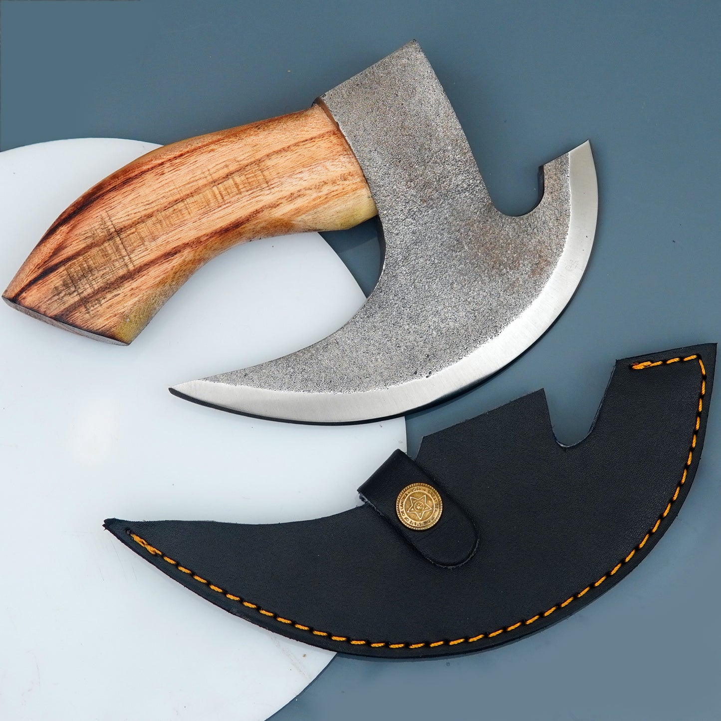 Custom Handmade Pizza Cutter, Viking Axe