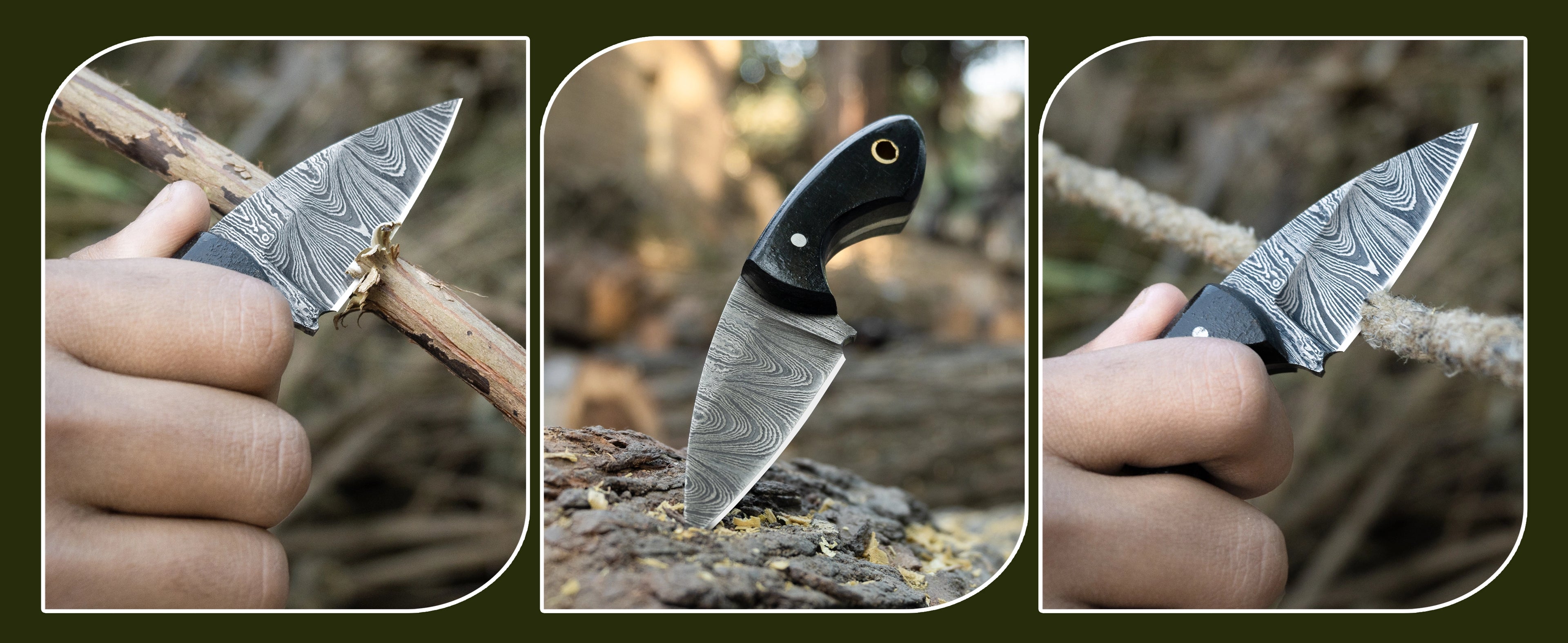 Custom handmade Neck Knife, survival knife, hunting knife