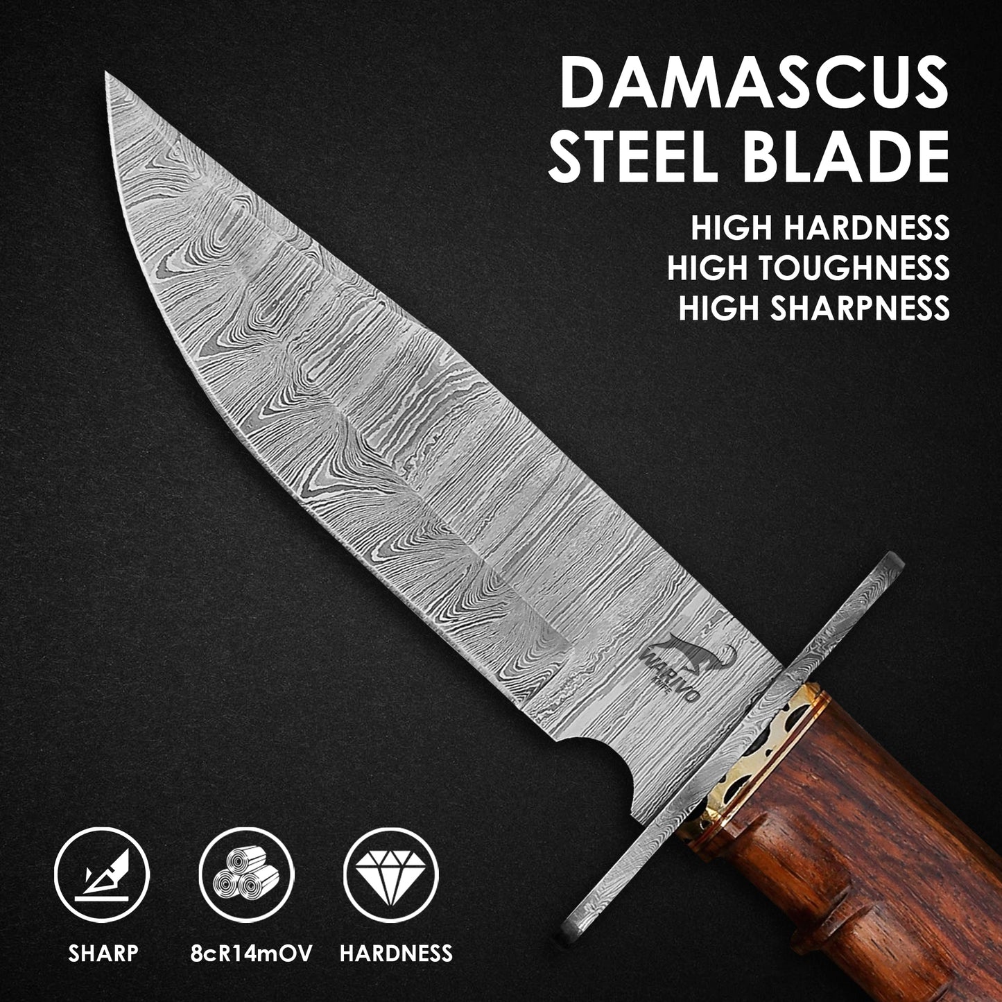 Damascus Hunting Knife