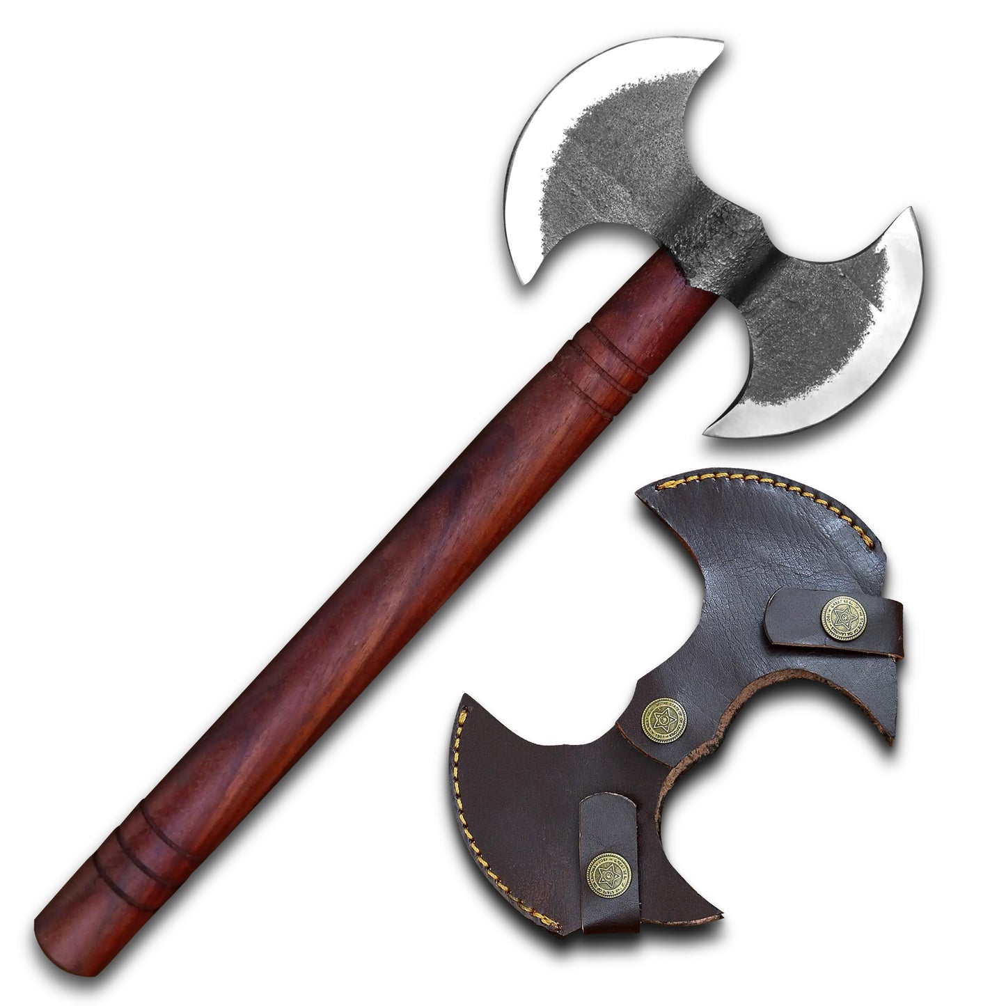 14 inch Custom Handmade Carbon Steel Viking Double Head Axe