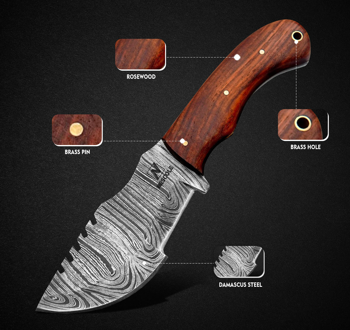 Outdoor Camping Hunting Tracker Knife