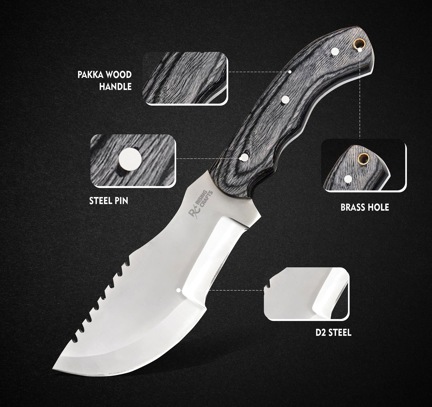 10" Hanmdade Tracker Knife