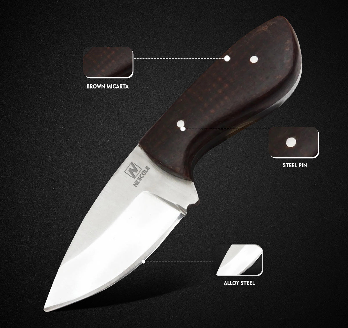 Full Blade Handmade Neck Knife