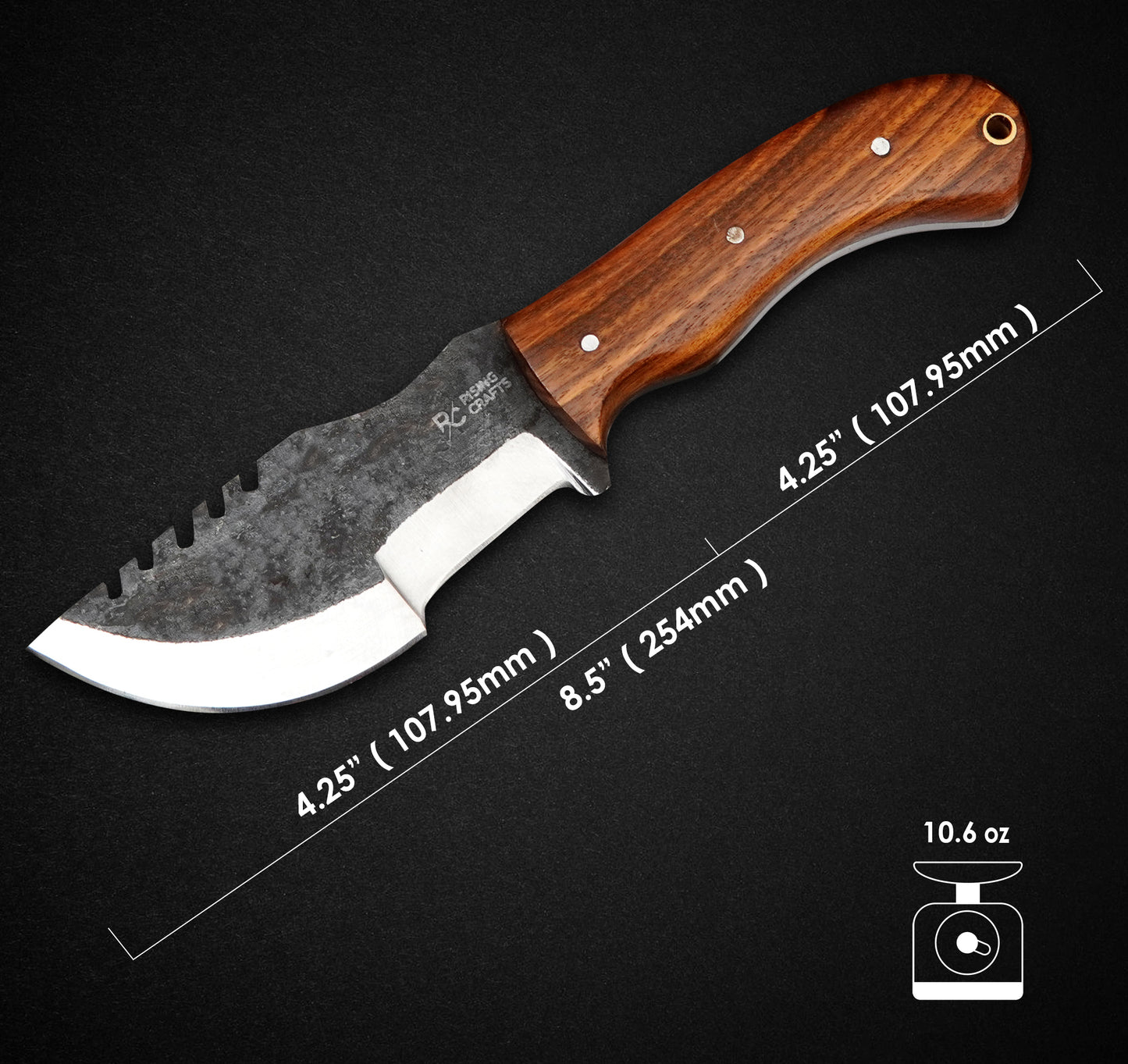 8" Survival Outdoor Camping Tracker Knife