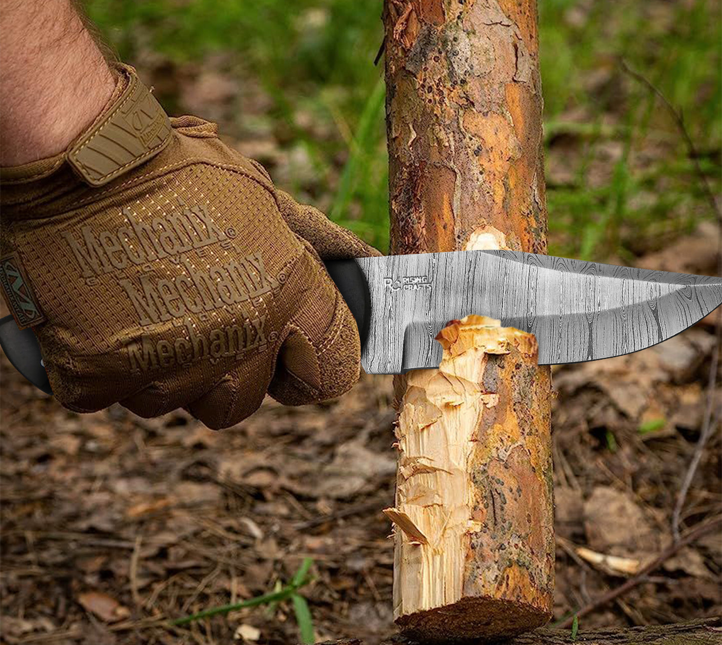 Damascus Fixed Blade Skinning Knife