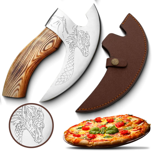 Handmade Viking Dragan Pizza Cutter