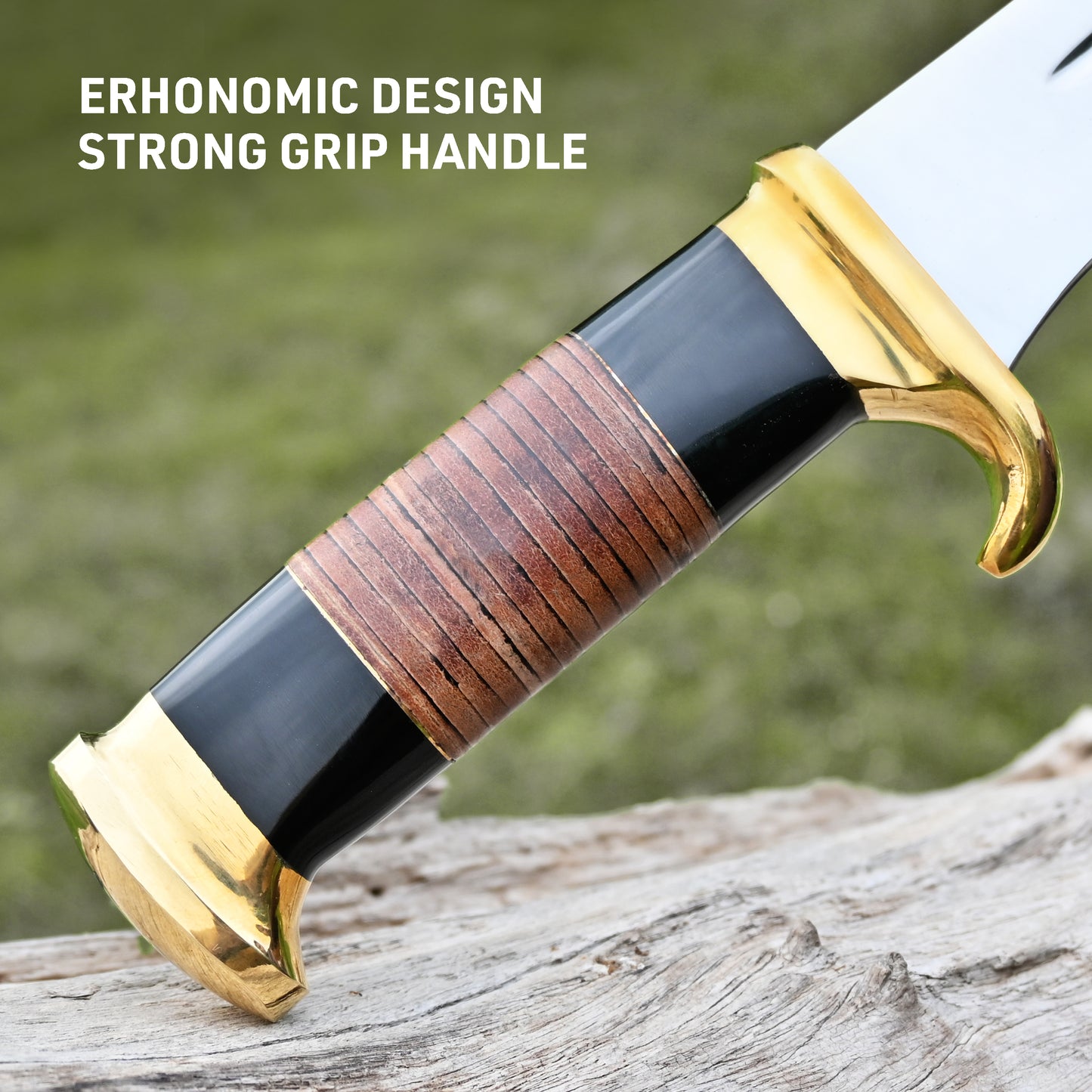 17.00" Crocodile Dundee Bowie Knife-Fixed Blade, Survival, Hunting knife (Resin)