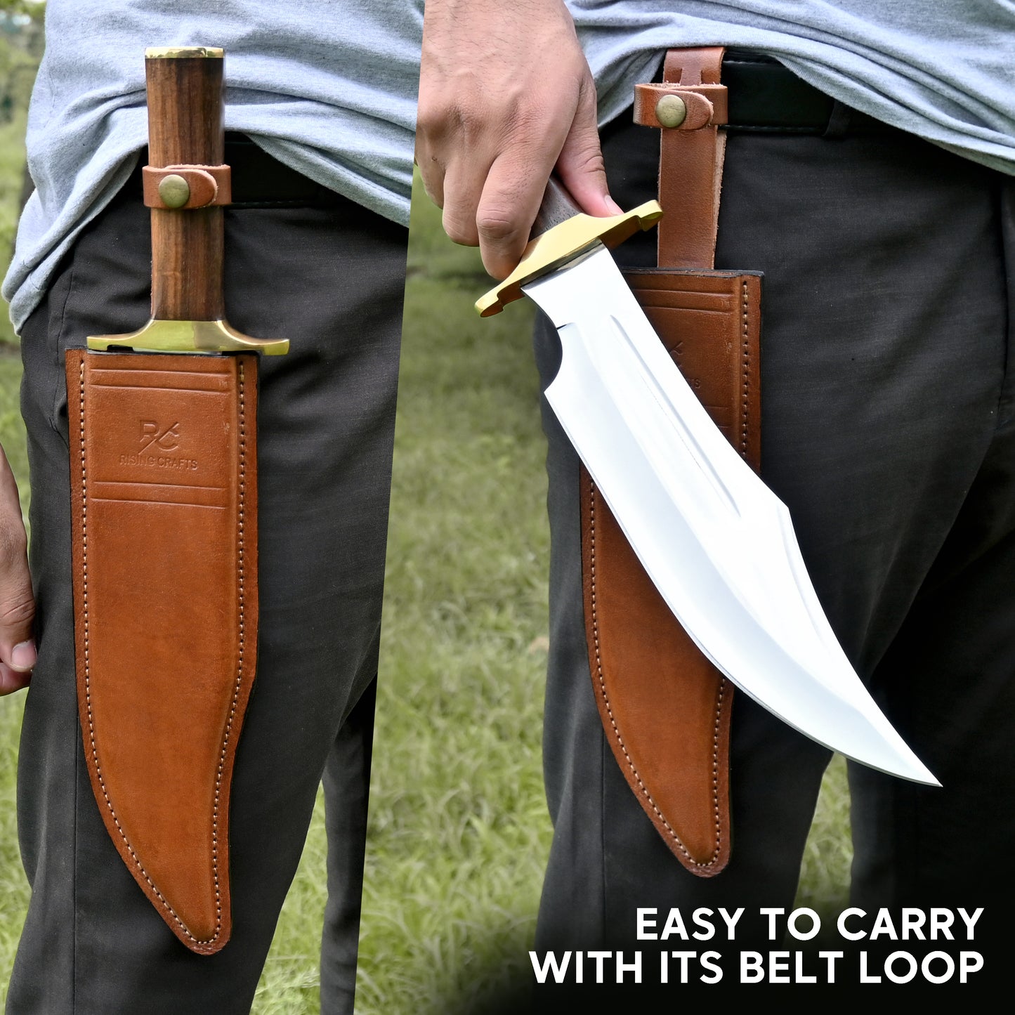 17.00" Crocodile Dundee Bowie Knife-Fixed Blade, Survival, Hunting knife