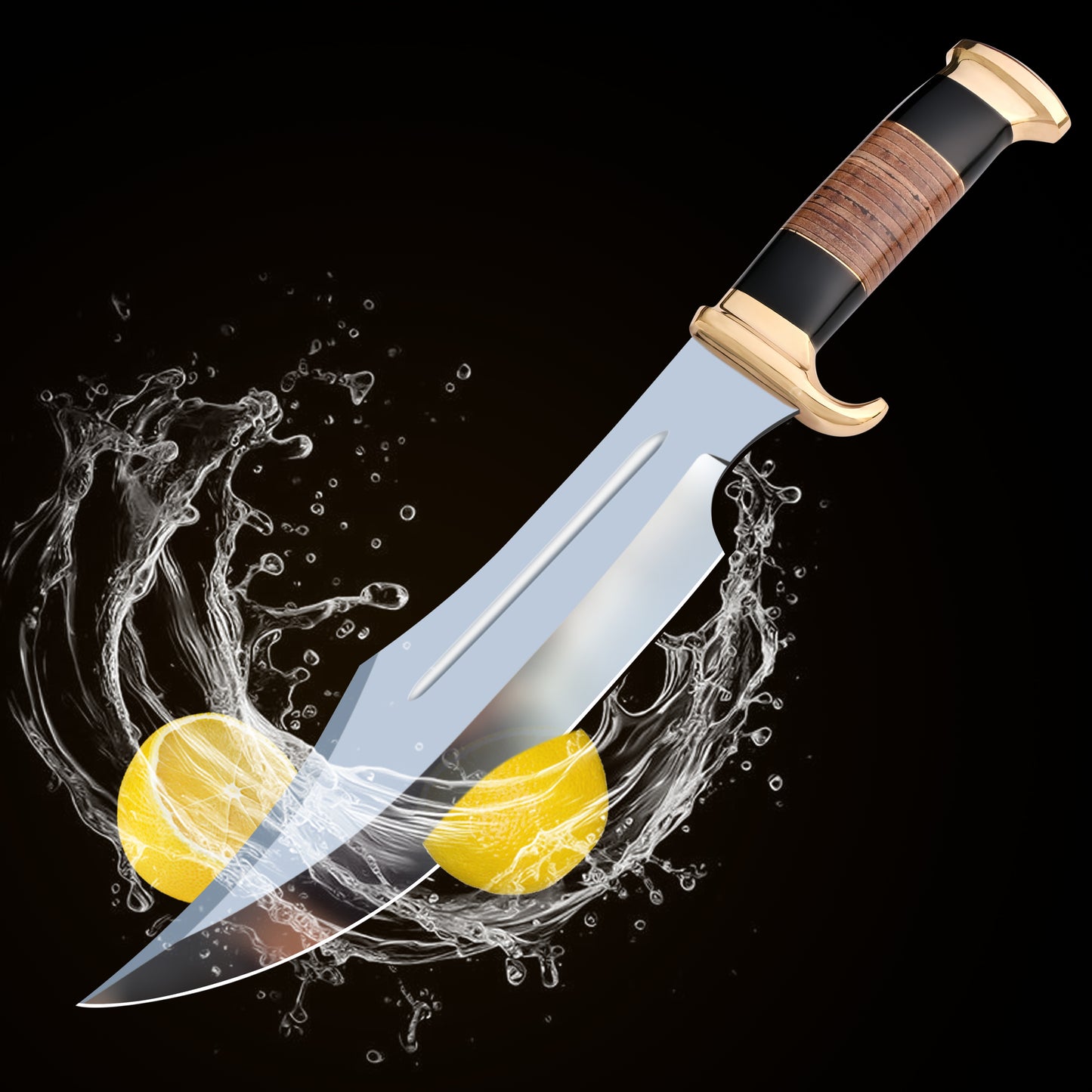 17.00" Crocodile Dundee Bowie Knife-Fixed Blade, Survival, Hunting knife (Resin)