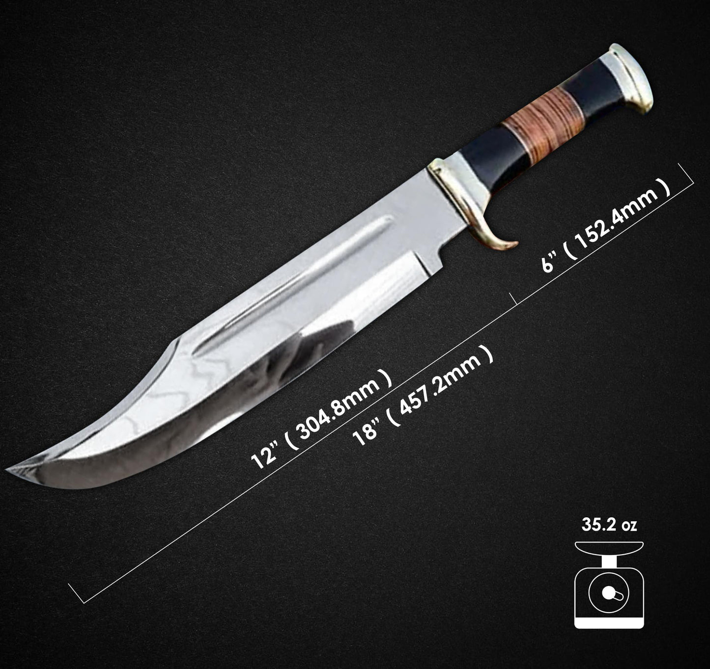 18" Crocodile Dundee Bowie Knife