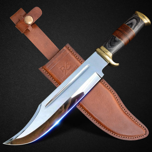14" Crocodile Dundee Bowie Knife With Paka Handle