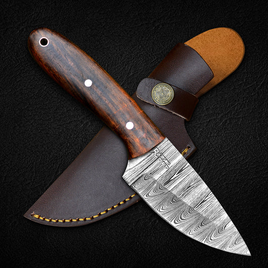 Custom Handmade Damascus Skinner