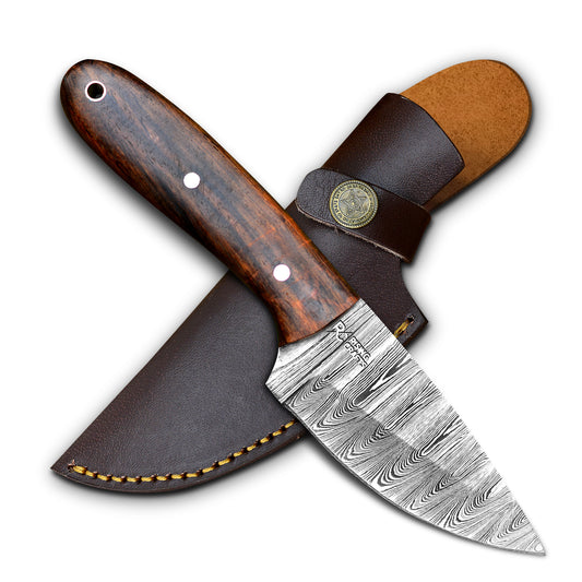 Custom Handmade Damascus Skinner