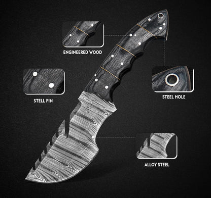 arcker Knife-Hunting Knife With Sheath-Fixed Blade Knife-Full Tang Knife