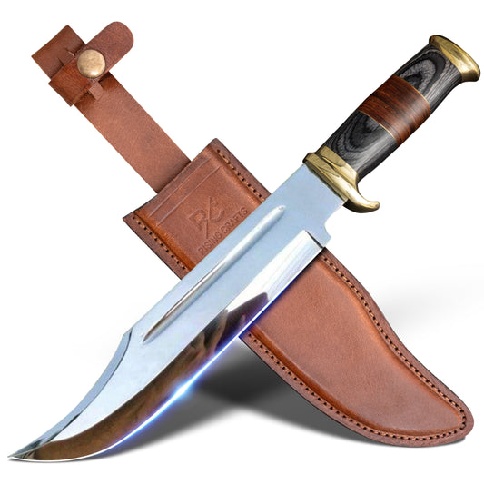 14" Crocodile Dundee Bowie Knife With Paka Handle